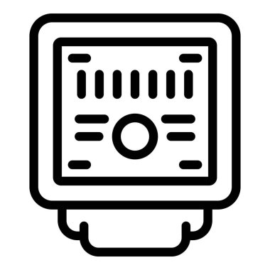 Elektrik bağlantı kutusu simgesi, özet biçimi