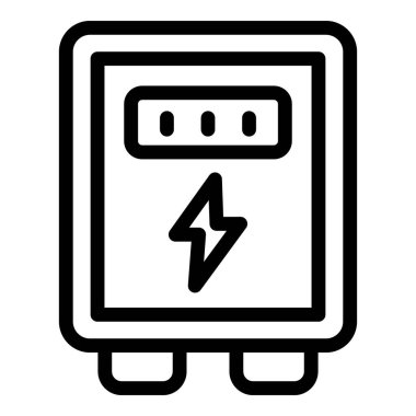 Elektrik ev kutusu simgesi, özet biçimi