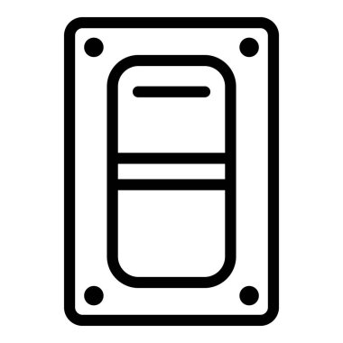 Jeneratör enerji anahtarı simgesi, özet biçimi