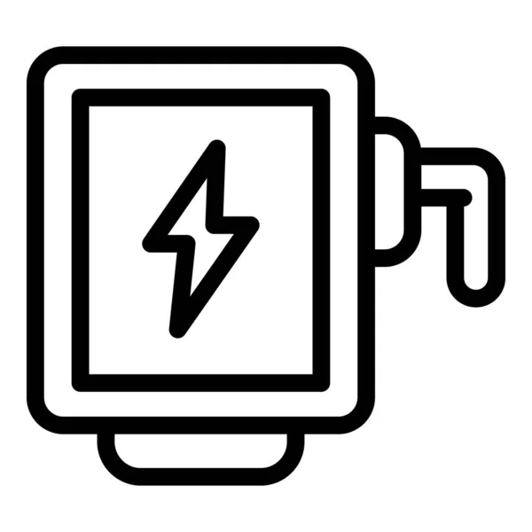 Elektrik paneli açma simgesi, özet biçimi — Stok Vektör