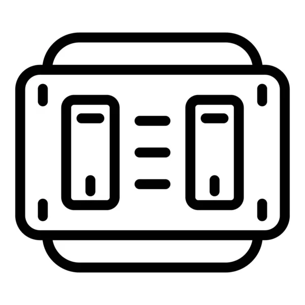 Ícone de energia do interruptor interior, estilo esboço — Vetor de Stock