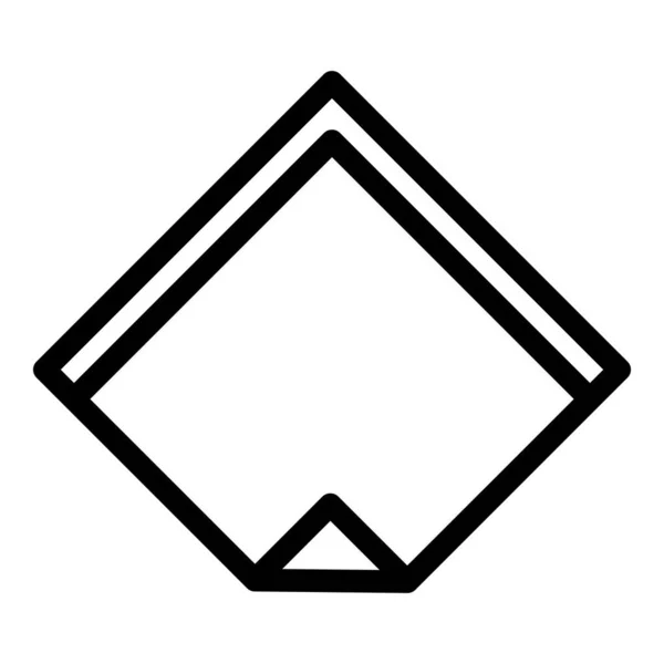 Gewebe-Symbol, Umrissstil — Stockvektor