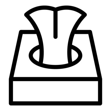 Hijyenik mendil kutusu simgesi, özet biçimi