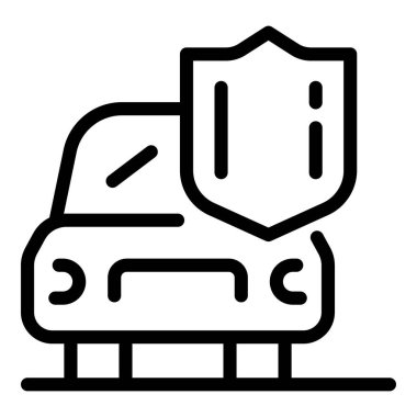 Güvenli araba simgesi, taslak biçimi