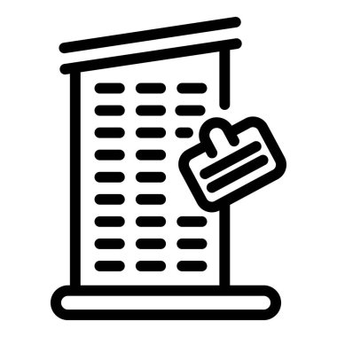 İş kira merkezi simgesi, özet biçimi