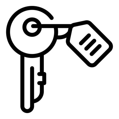 Kiralık anahtar simgesi, özet biçimi