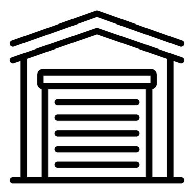 Kiralık garaj simgesi, taslak biçimi