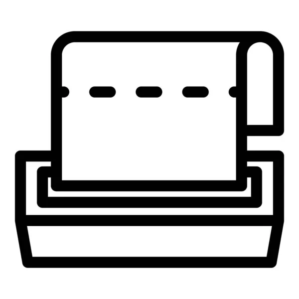 Icono de toalla de papel, estilo de contorno — Vector de stock