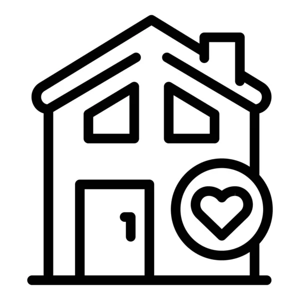 Novo ícone de casa de aluguel, estilo esboço — Vetor de Stock