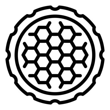 Kanalizasyon kapağı simgesi, taslak biçimi