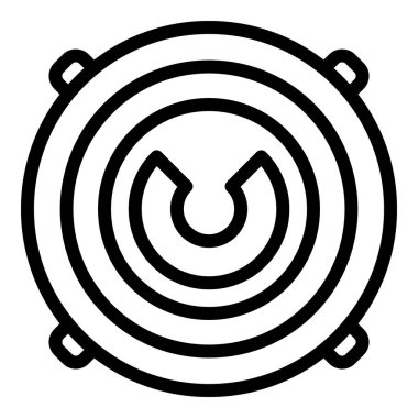 Yuvarlak rögar kapağı simgesi, taslak biçimi