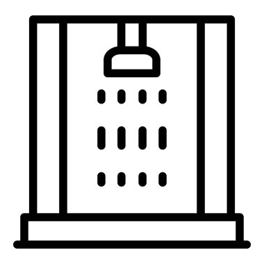 Duş kabini simgesi, taslak biçimi