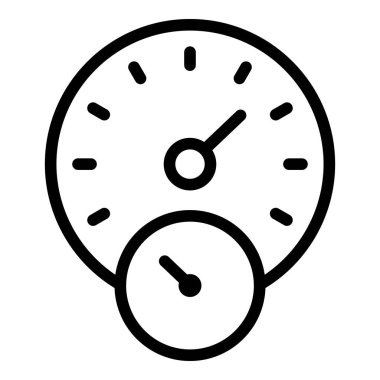 Tank otomobili gösterge paneli simgesi, özet biçimi