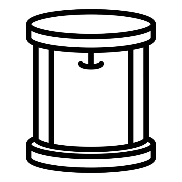 Kulatá ikona sprchovací kabiny, obrys — Stockový vektor