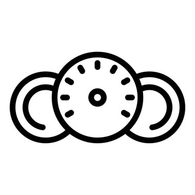 Otomobil gösterge paneli simgesini kullan, taslak biçimi