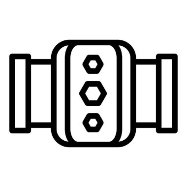 Kanalizasyon borusu simgesi, ana hat biçimi