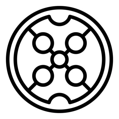 Çelik rögar simgesi, taslak biçimi