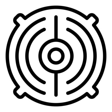 Kapak rögar simgesi, özet biçimi