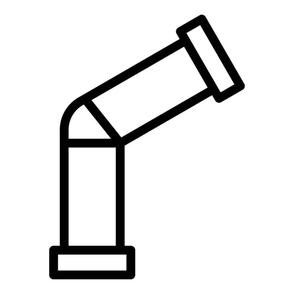 Значок трубы воздуховода, очертания стиля — стоковый вектор
