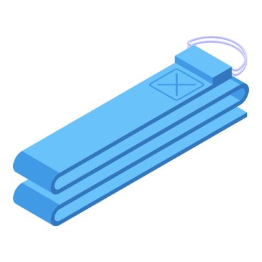 Yoga ekipman simgesi, izometrik biçim