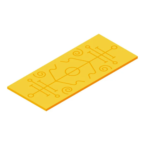 Pilates mat ikon, izometrikus stílus — Stock Vector
