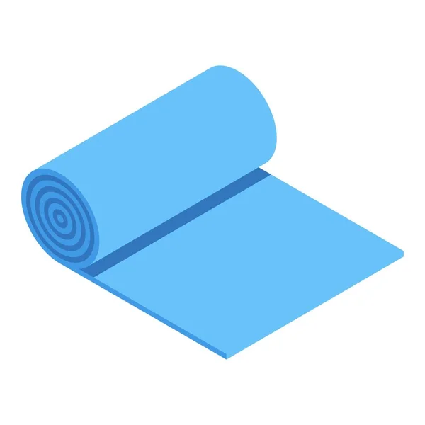 Gym mat icon, isometric style — Stock Vector