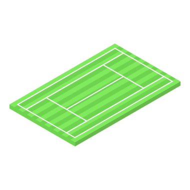 Tenis kortu simgesi, izometrik biçim