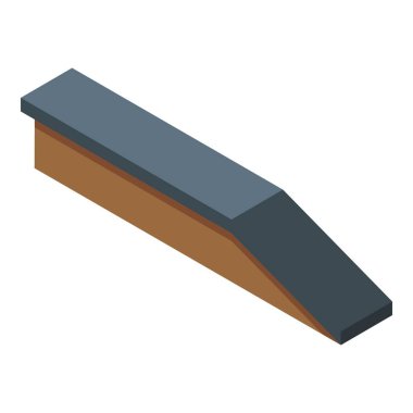 Sokak rampası simgesi, izometrik biçim