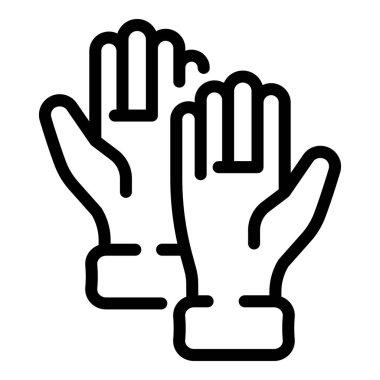 Lastik eldiven simgesi, taslak biçimi