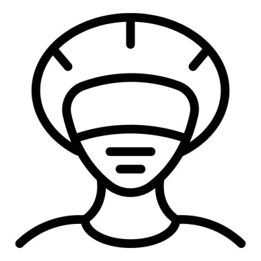 Koruyucu saç kapağı simgesi, özet biçimi