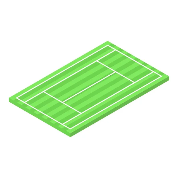 Tennis court icon, isometric style — Stock Vector