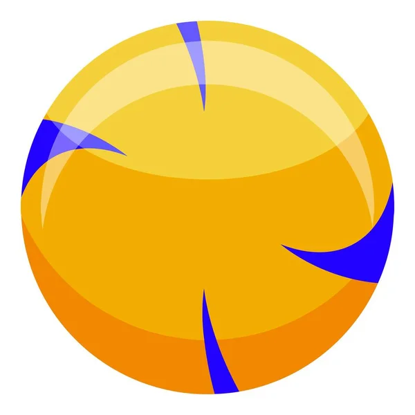Ícone de bola de vôlei, estilo isométrico — Vetor de Stock