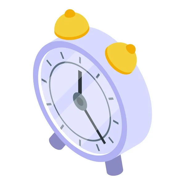 Cuadro icono del reloj, estilo isométrico — Vector de stock