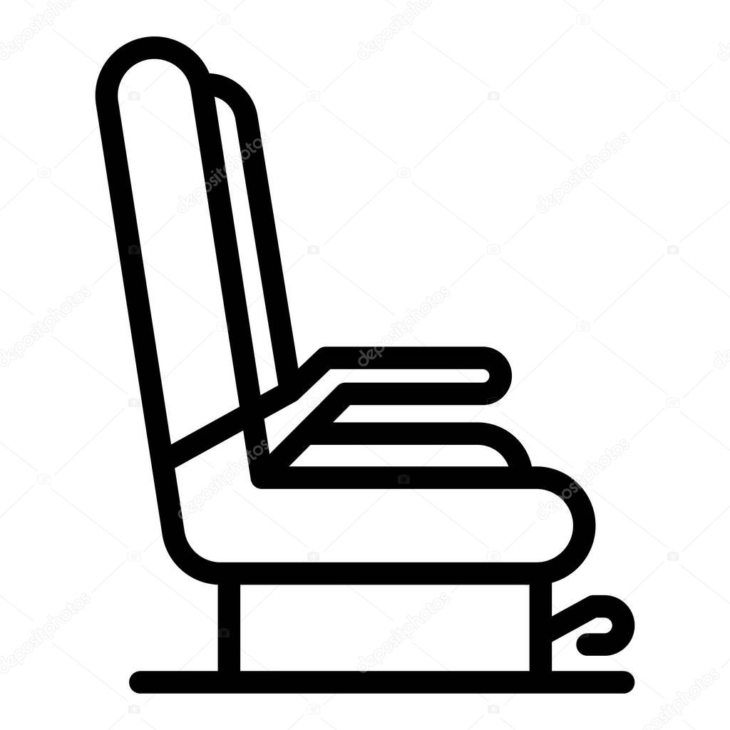 Flight seats icon, outline style