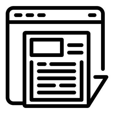 Web gazete simgesi, özet biçimi