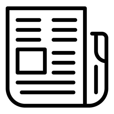 İş gazetesi simgesi, özet biçimi