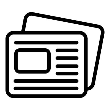 Gazete simgesi, özet biçimi