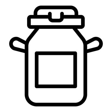 Süt fıçısı simgesi, taslak biçimi