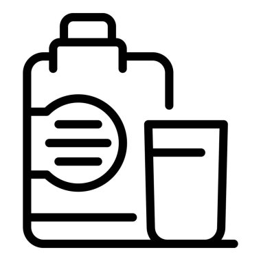 Taze süt ürünleri simgesi, taslak biçimi