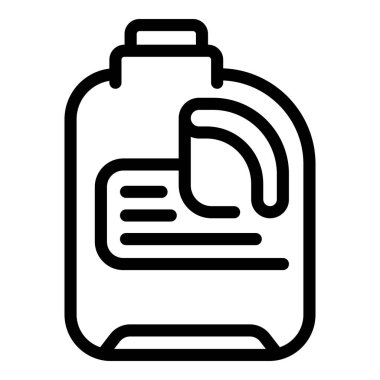 Tuvalet temizleyici şişe simgesi, taslak biçimi