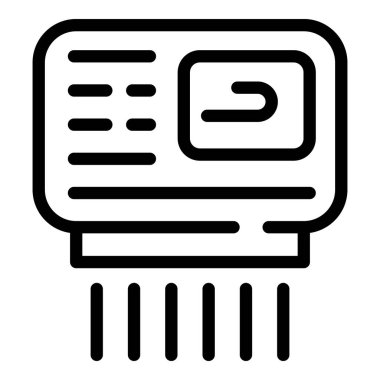 Tuvalet el kurutma simgesi, taslak biçimi