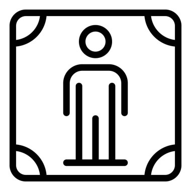 Erkekler tuvaleti simgesi, taslak biçimi