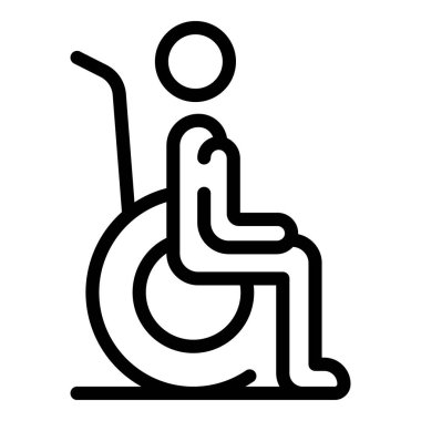 Tekerlekli sandalye wc simgesi, özet biçimi