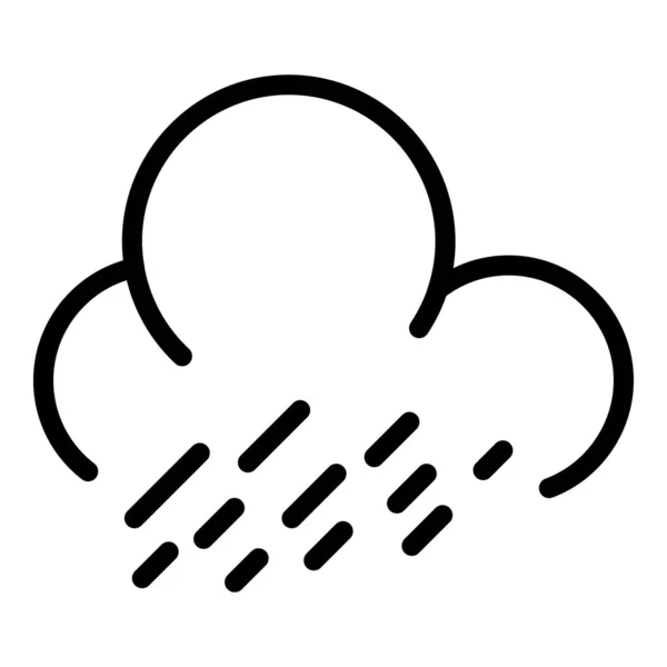 Icono de día de llovizna, estilo de esquema — Archivo Imágenes Vectoriales