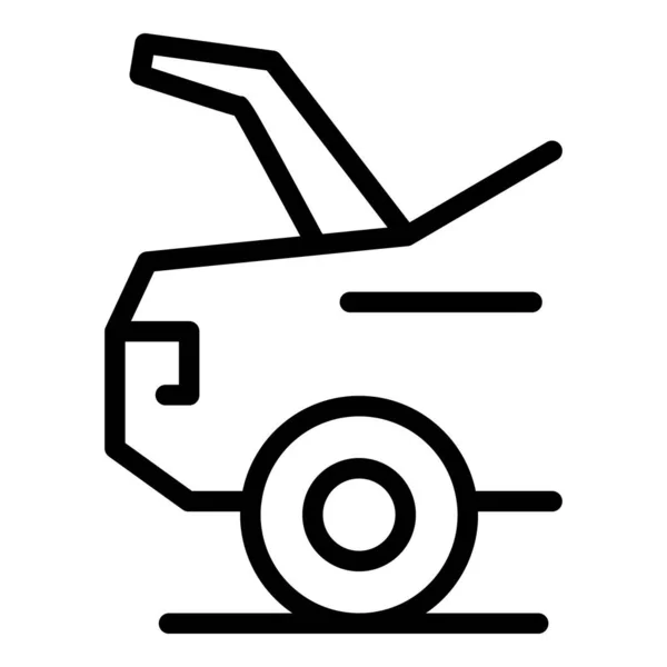 Repair car trunk icon, outline style — Stock Vector