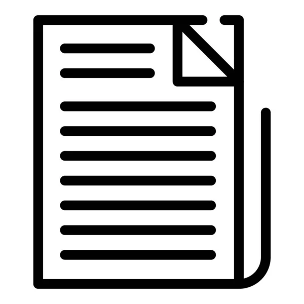 Pile icône de journal, style contour — Image vectorielle
