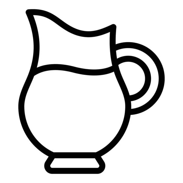 Icona della brocca di latte, stile contorno — Vettoriale Stock