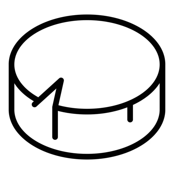 Refresh cheese roll icon, outline style — стоковый вектор