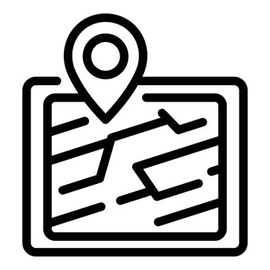 Tablet GPS konum simgesi, özet biçimi