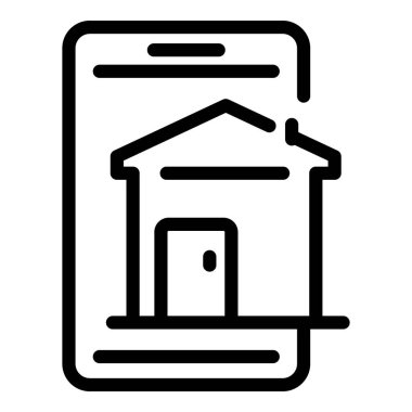 Akıllı telefon ev arama simgesi, özet biçimi